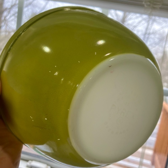 VTG Pyrex Set Verde Green Nesting Mixing Bowls 401 402 403 - Picture 8 of 14